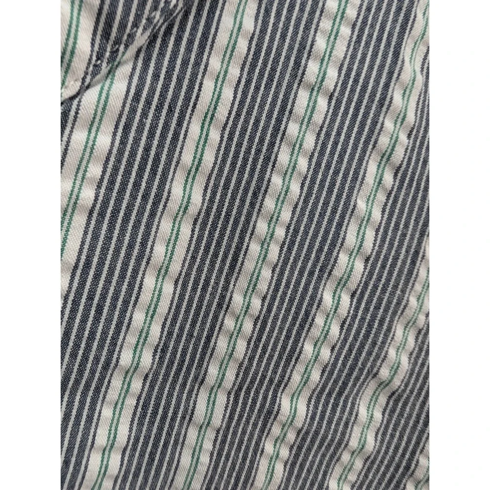 The Vermont‎ Country Store Men's Seersucker Striped Nightshirt Size XL Cotton